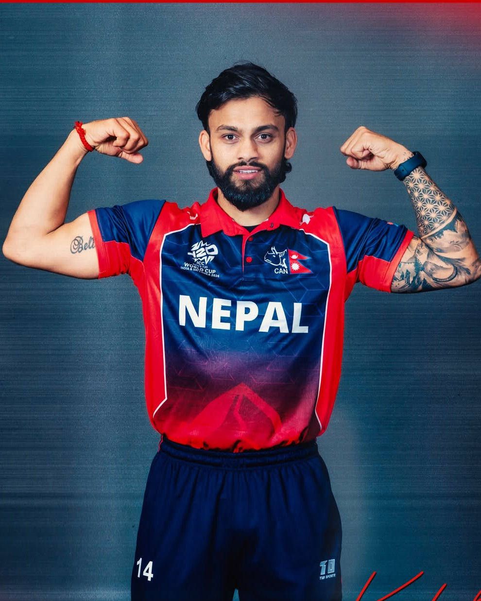 World Cup 2026 Playing Jersey – Nepal Cricket